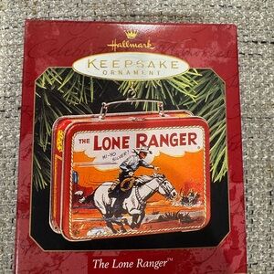 Hallmark Red Lone Ranger Lunch Box Ornament
